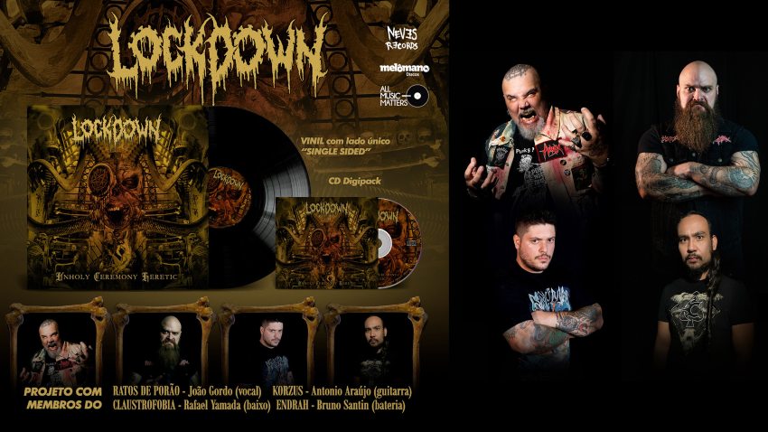Banda Lockdown lança "Unholy Ceremony Heretic"em vinil e CD