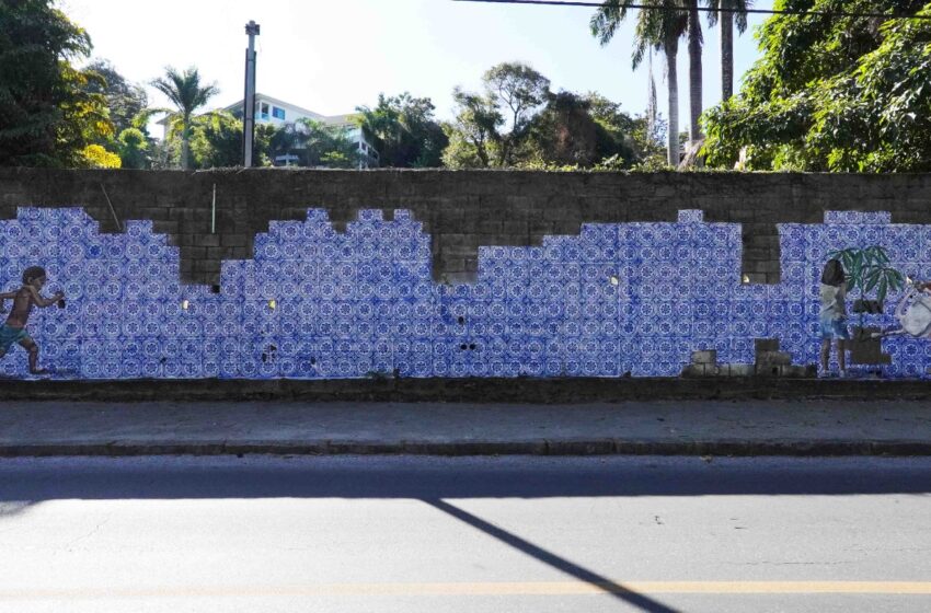  Arte em Cores estreia mural de 100m na Estação do Barreiro, em Belo Horizonte