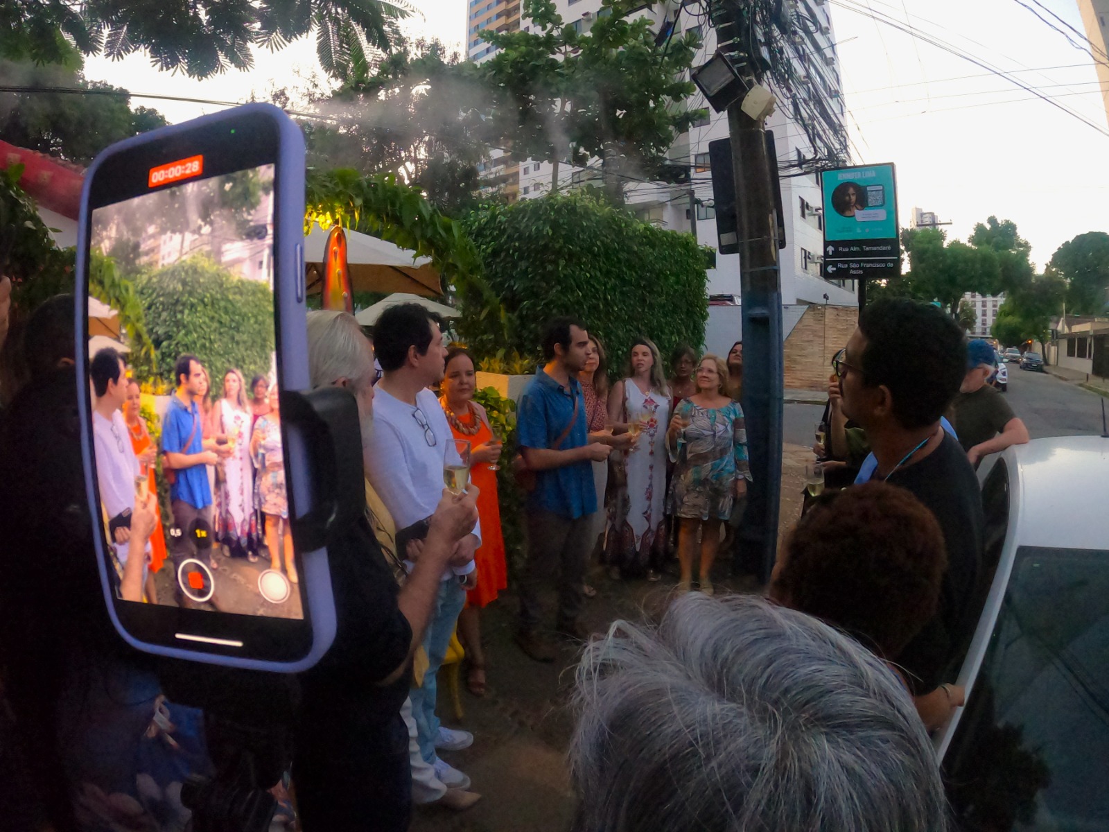 Inauguração da Galeria de Rua Jobson Figueiredo, na rua Almirante Tamandaré, em Setúbal