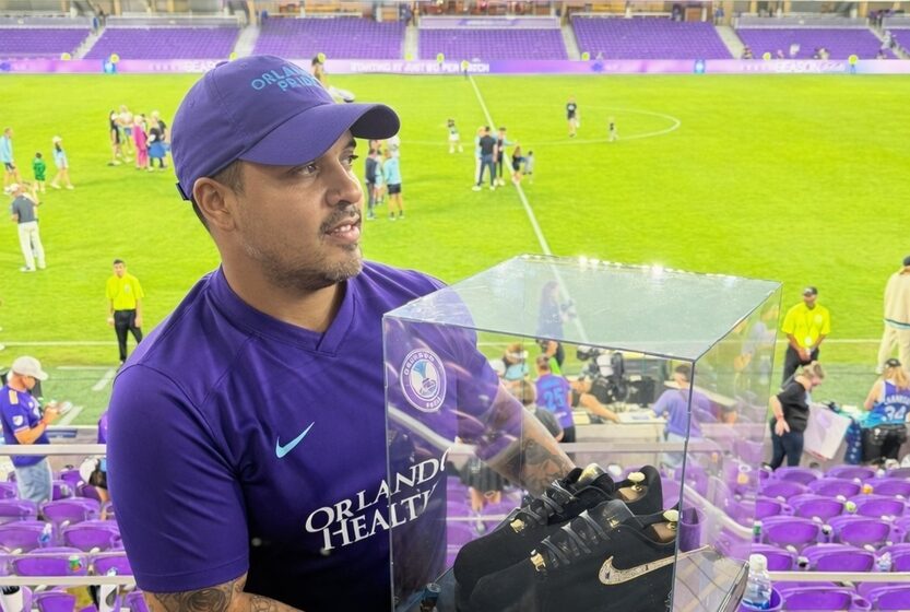  Artista brasileiro expõe tênis de US$ 50 mil em Orlando