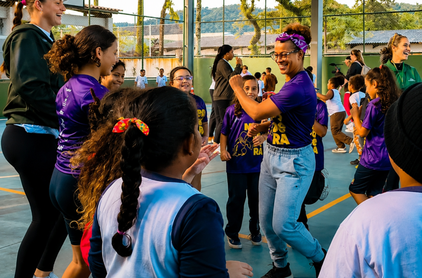 Instituição liderada por mulheres negras promove intercâmbio internacional entre estudantes da Universidade do Tennessee e crianças de Cubatão